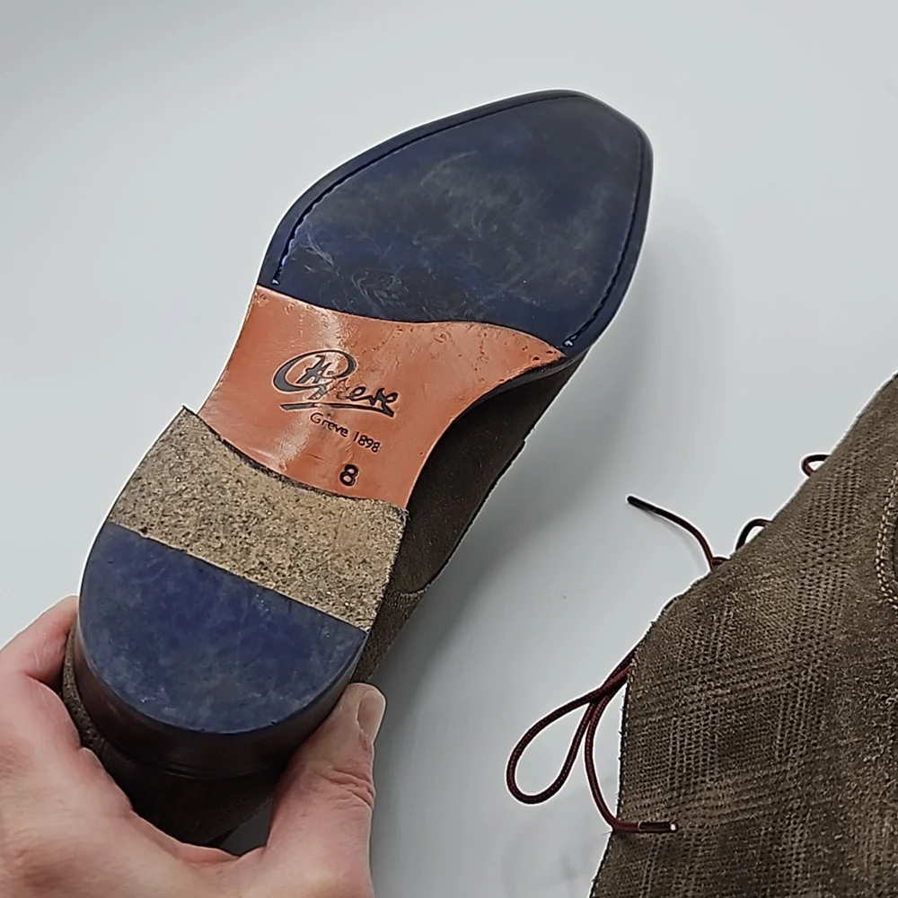 Greve 1898 4554.04  UK 8, suede plaid boots